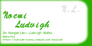noemi ludvigh business card